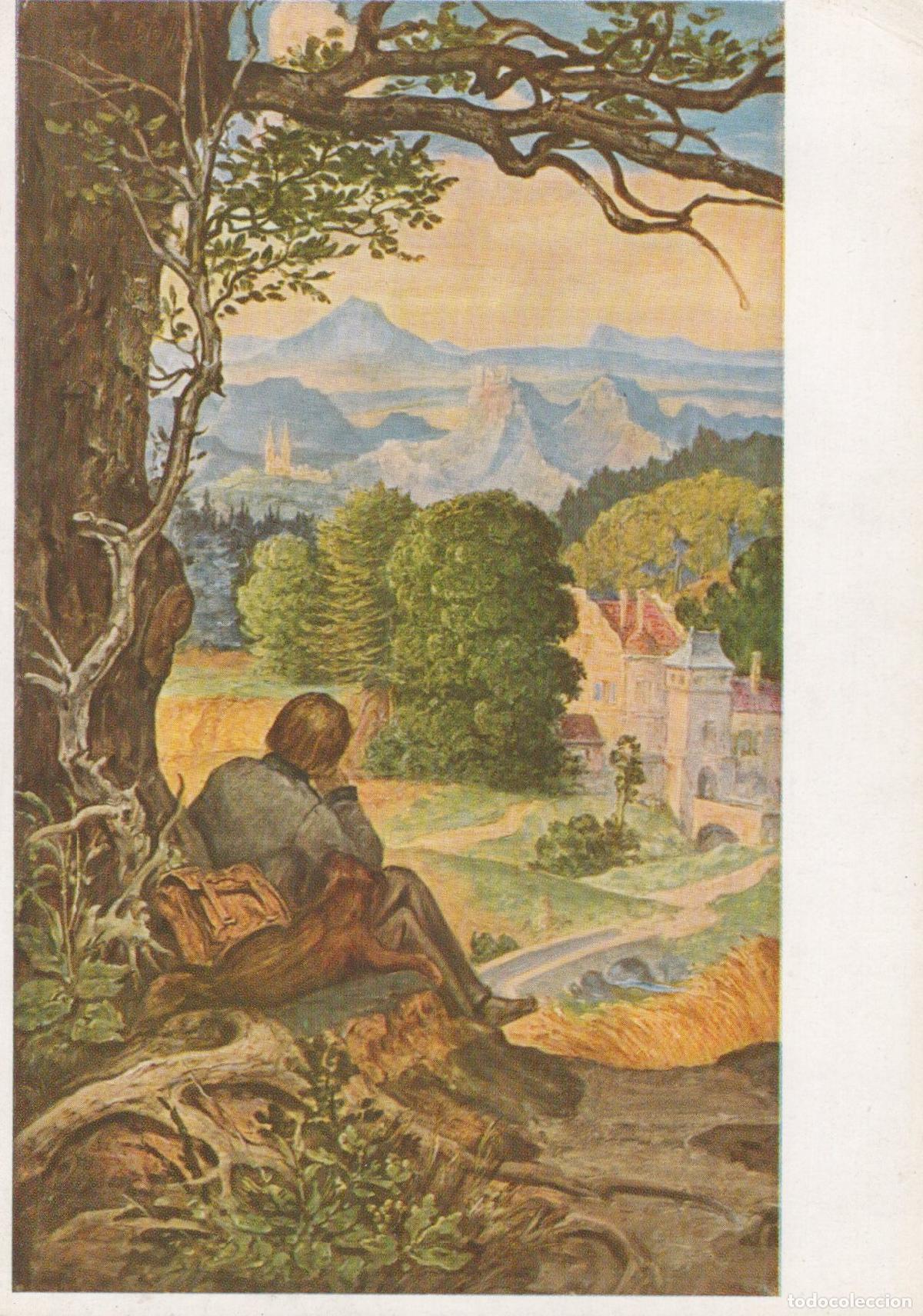 Postales: Germany Moritz V Schwind Wanderschaft German Romanticism Unposted *YAU571