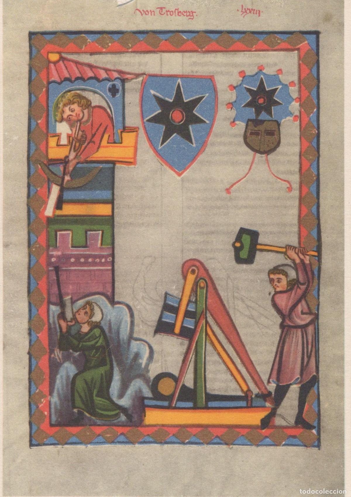 Postales: Germany Baden Baden Medieval Siege Warfare Catapult Castle Unposted *YAU576