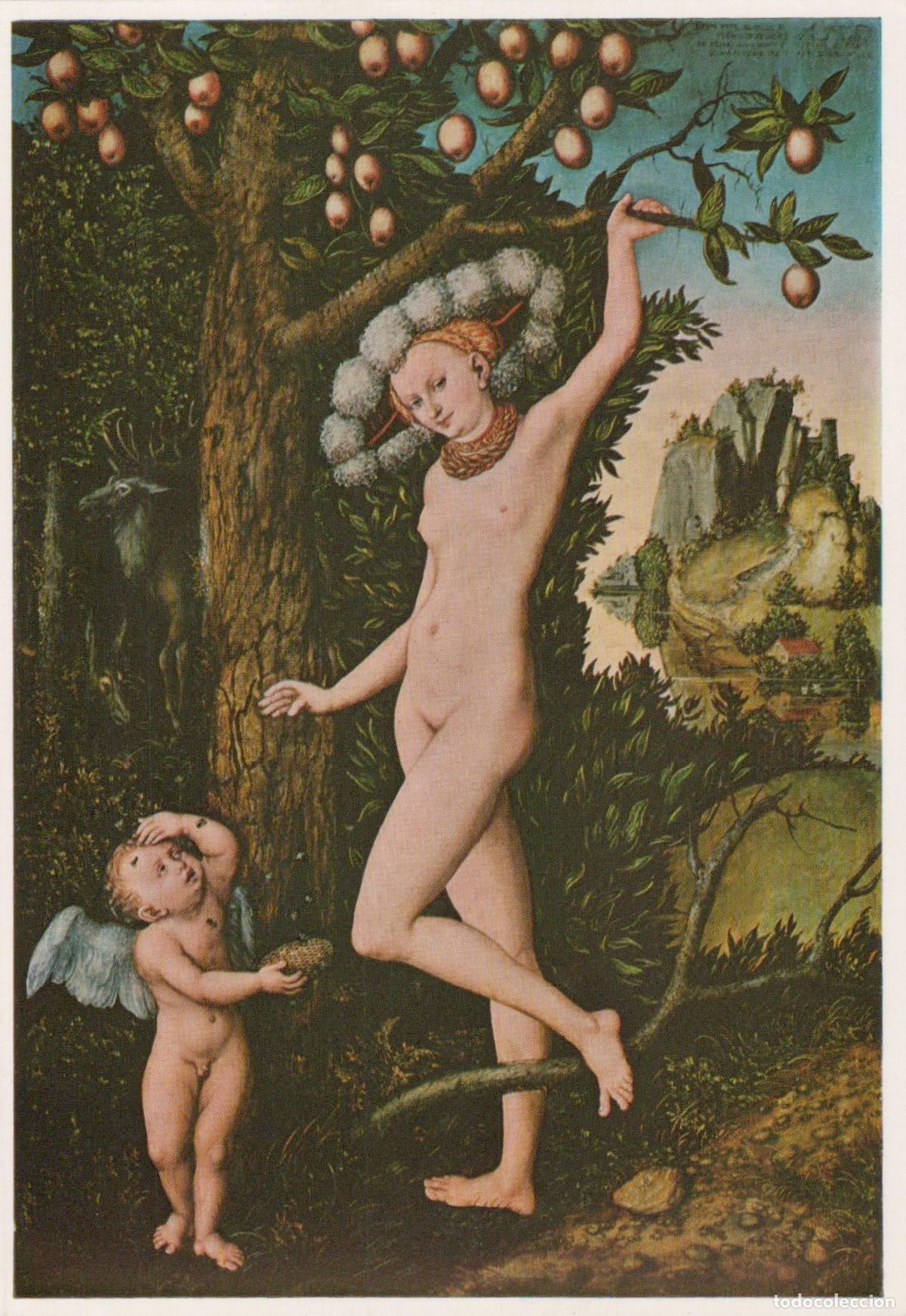 Postales: United Kingdom London Lucas Cranach the Elder Cupid Complaining Unposted *YAU480