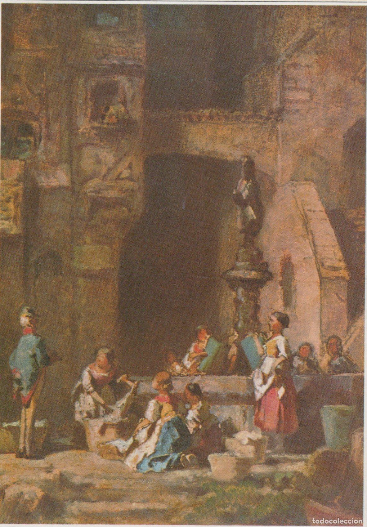 Postales: Germany Darmstadt Carl Spitzweg Washerwomen At the Fountain Unposted *YAU503