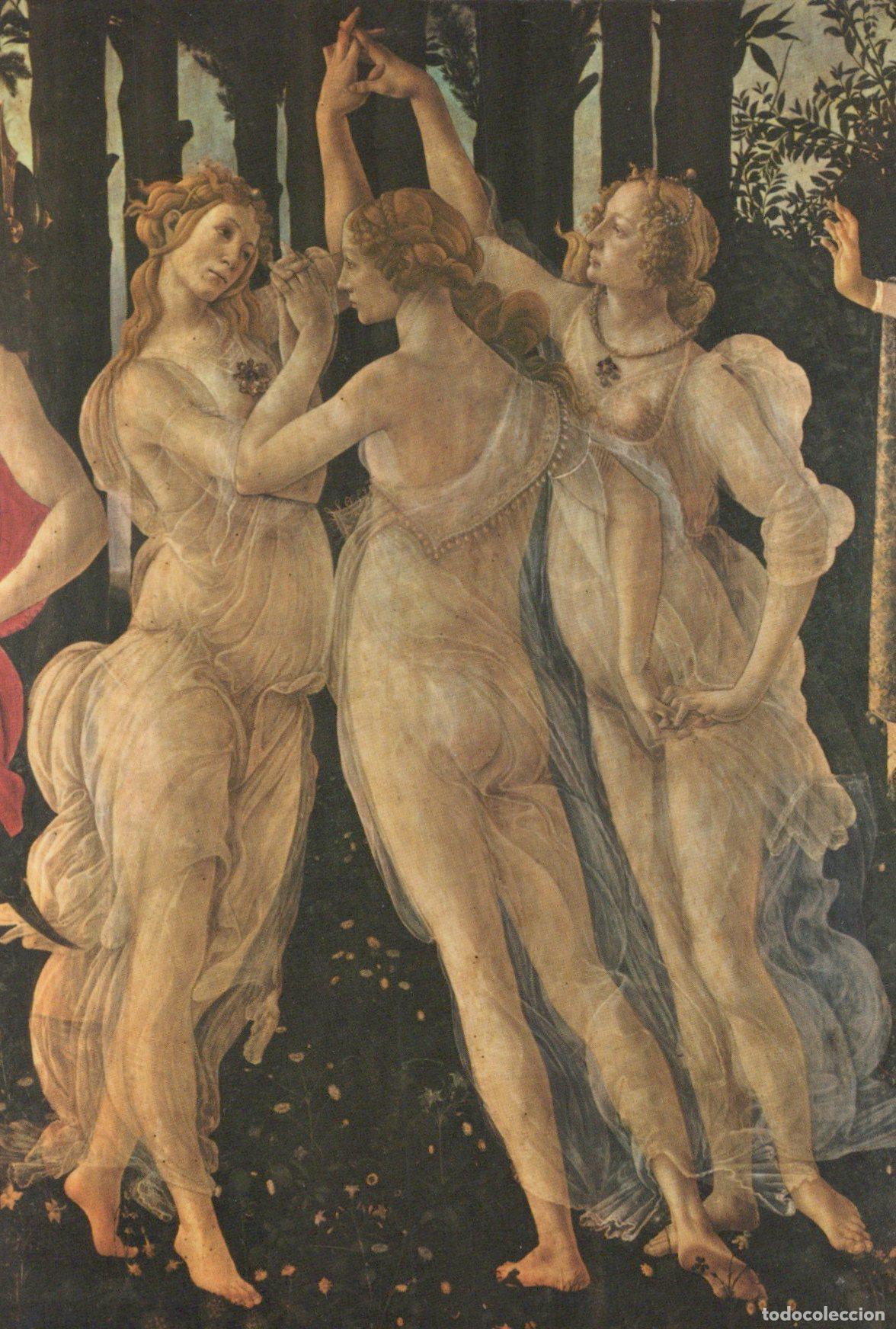 Cartoline: Italy Florence Botticelli S Primavera Three Graces Renaissance Unposted *YAU641