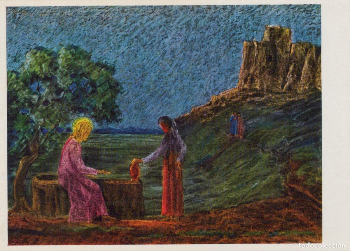 Postcards: Germany Stuttgart Max Wolffh&uuml;gel Samaritan Woman At the Well Unposted *YAU651