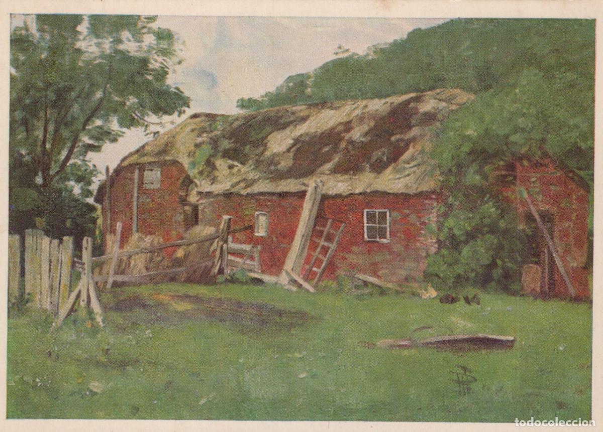 Cartoline: Germany Blumenkoog Friesenhaus IM Thatched Roof Red House Unposted *YAU666