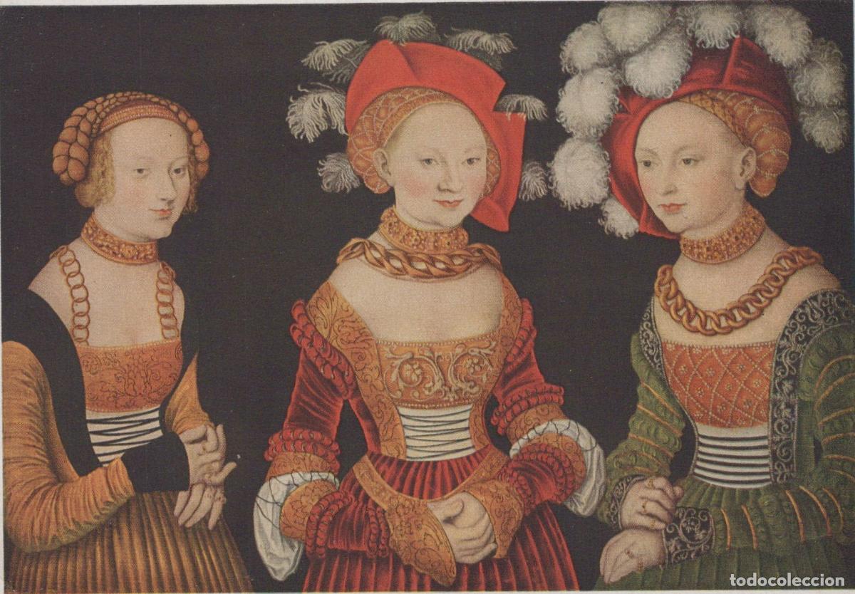Cartoline: Austria Vienna Lucas Cranach the Elder Three Young Girls Unposted *YAU676