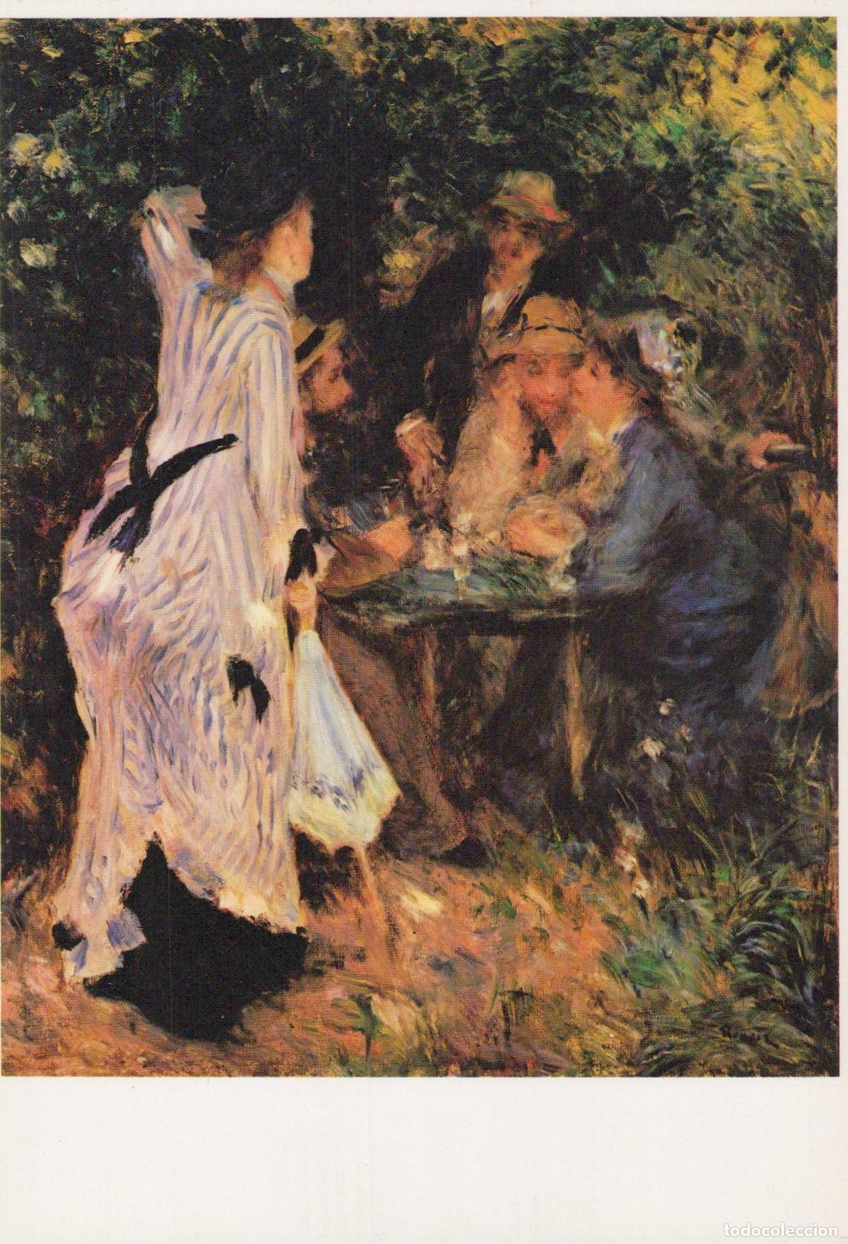 Postales: France Paris Pierre Auguste Renoir au Jardin sous la Tonnelle Unposted *YAU558