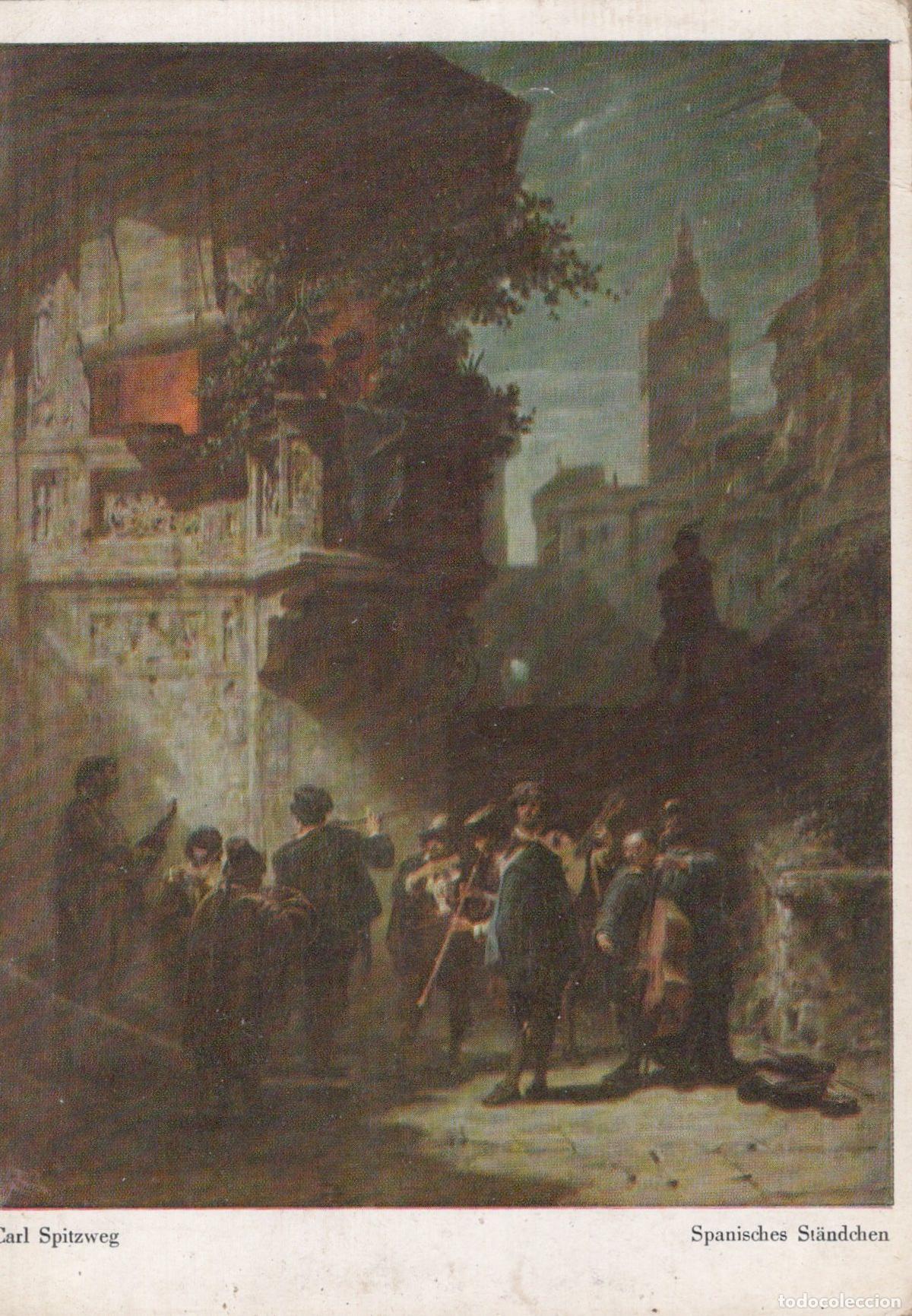 Postkarten: Germany Munich Carl Spitzweg Spanisches St&auml;ndchen Spanish Unposted *YAU568