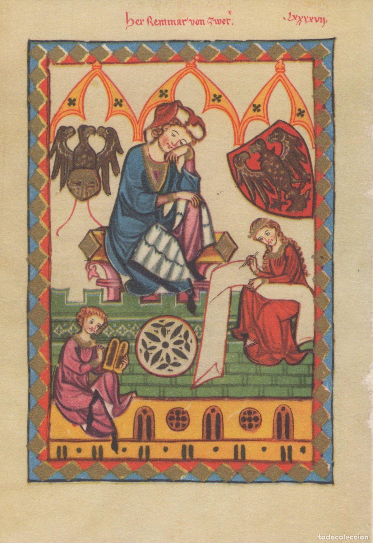 Cartoline: Germany Baden Baden Medieval Minnesinger Herr Reinmar von Unposted *YAU583