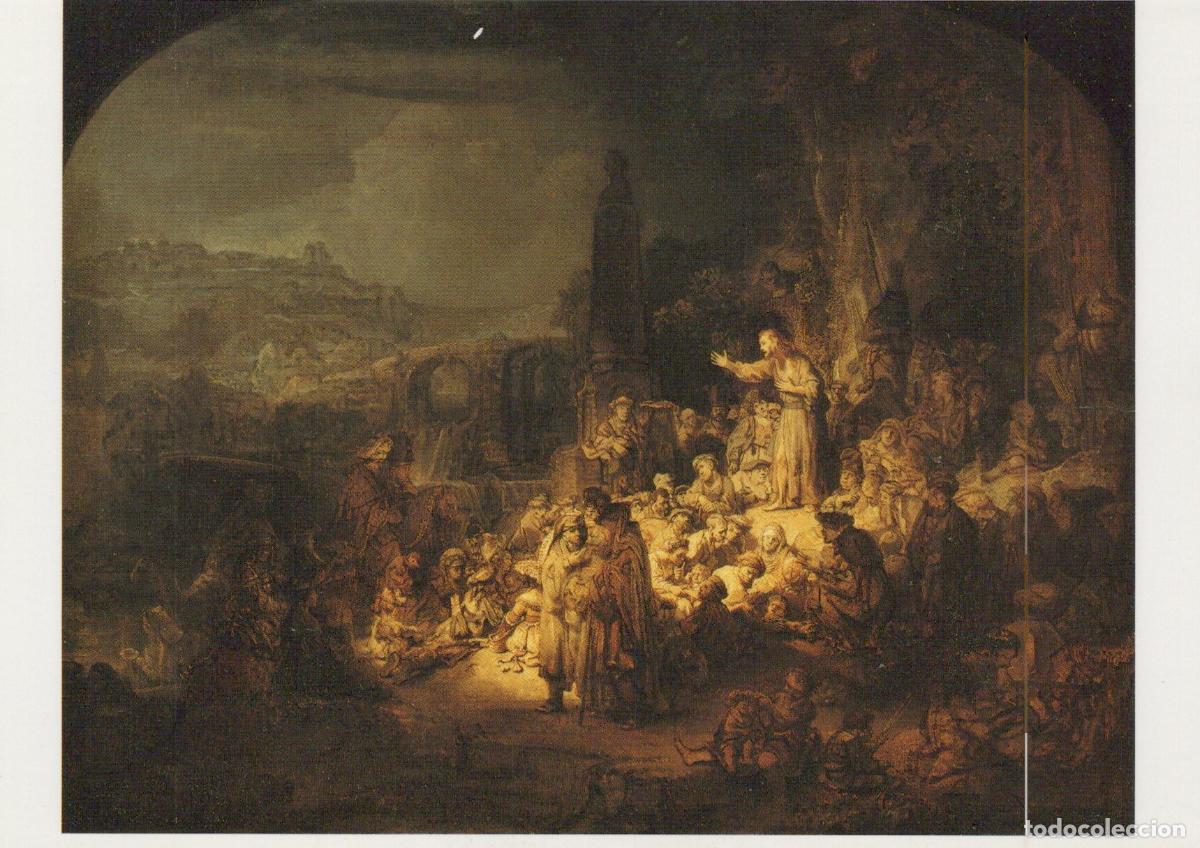 Postkarten: Germany Berlin Rembrandt the Preaching of John the Baptist Art Unposted *YAU711