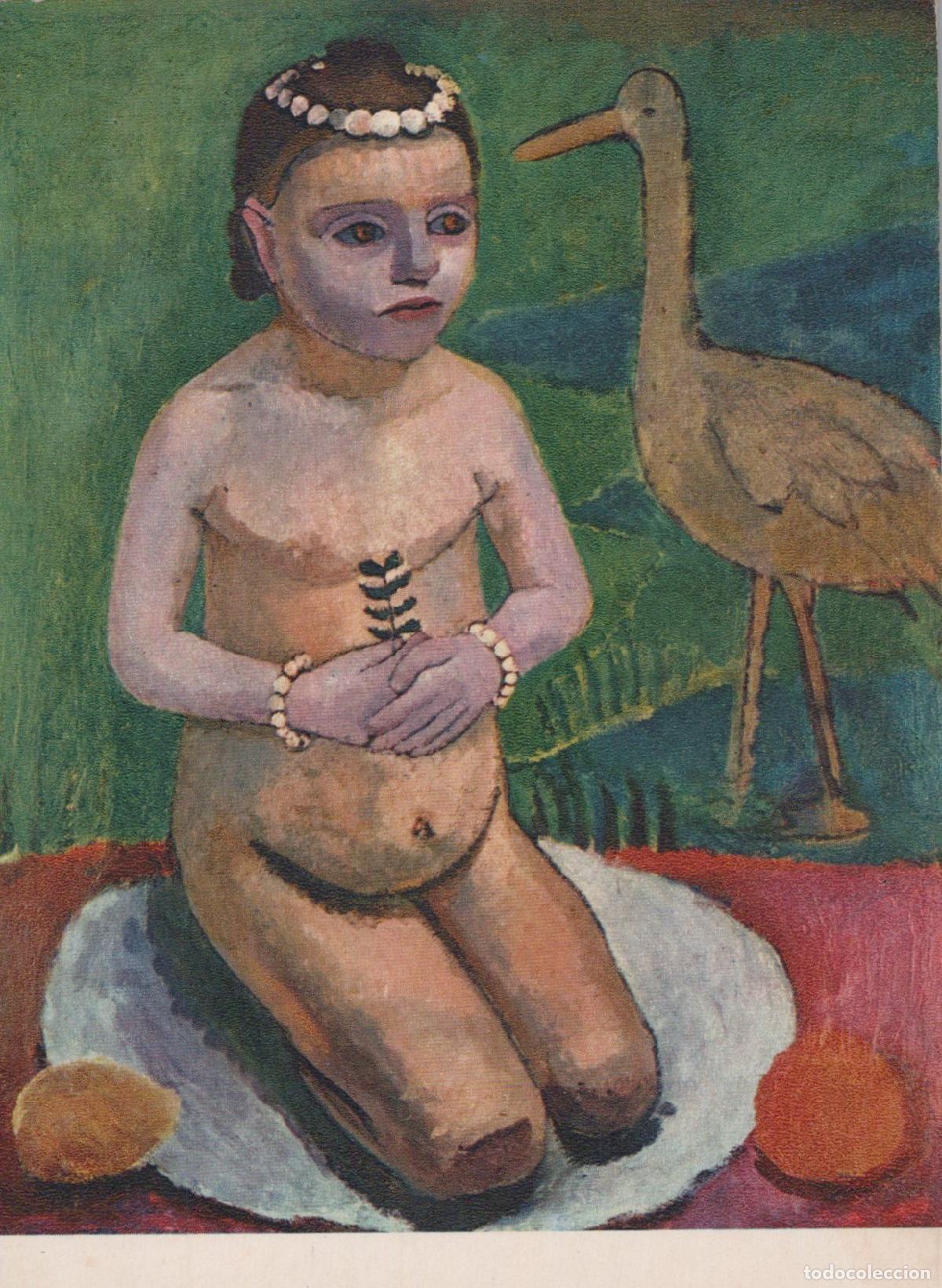 Cartes Postales: Germany Worpswede Paula Modersohn Becker Girl With Stork Unposted *YAU608