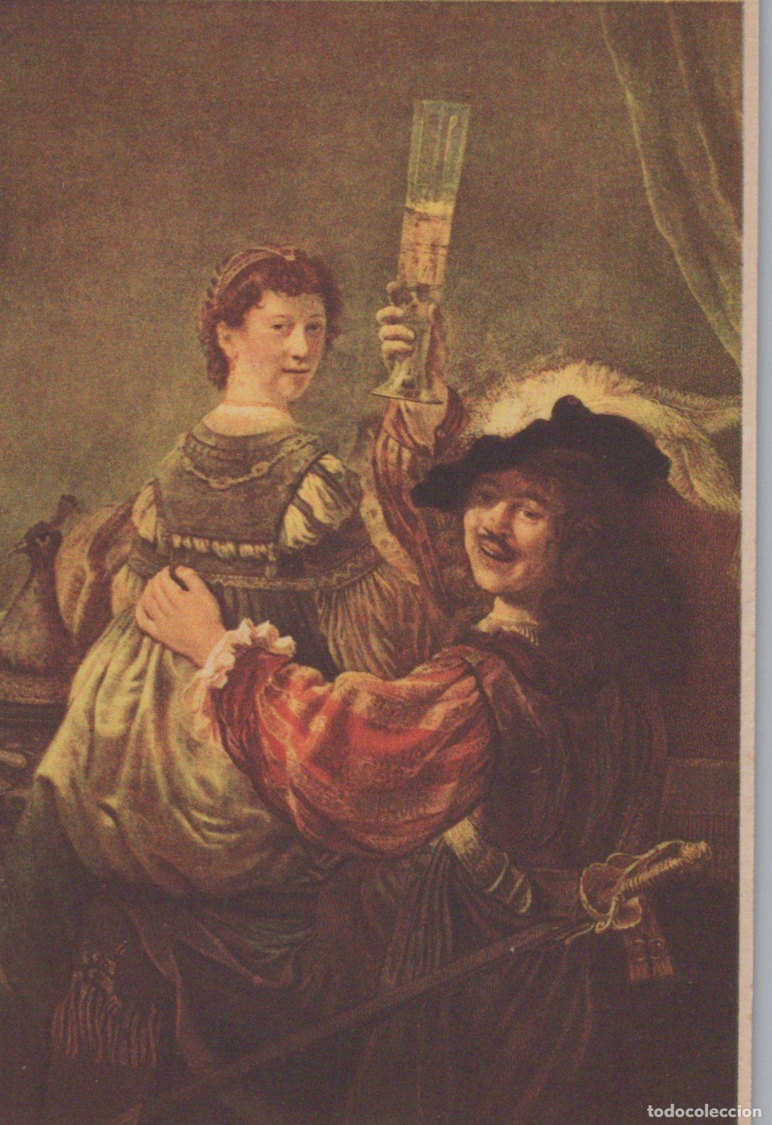 Cartoline: Netherlands Eindhoven Rembrandt With Saskia Dutch Golden Age Unposted *YAU628