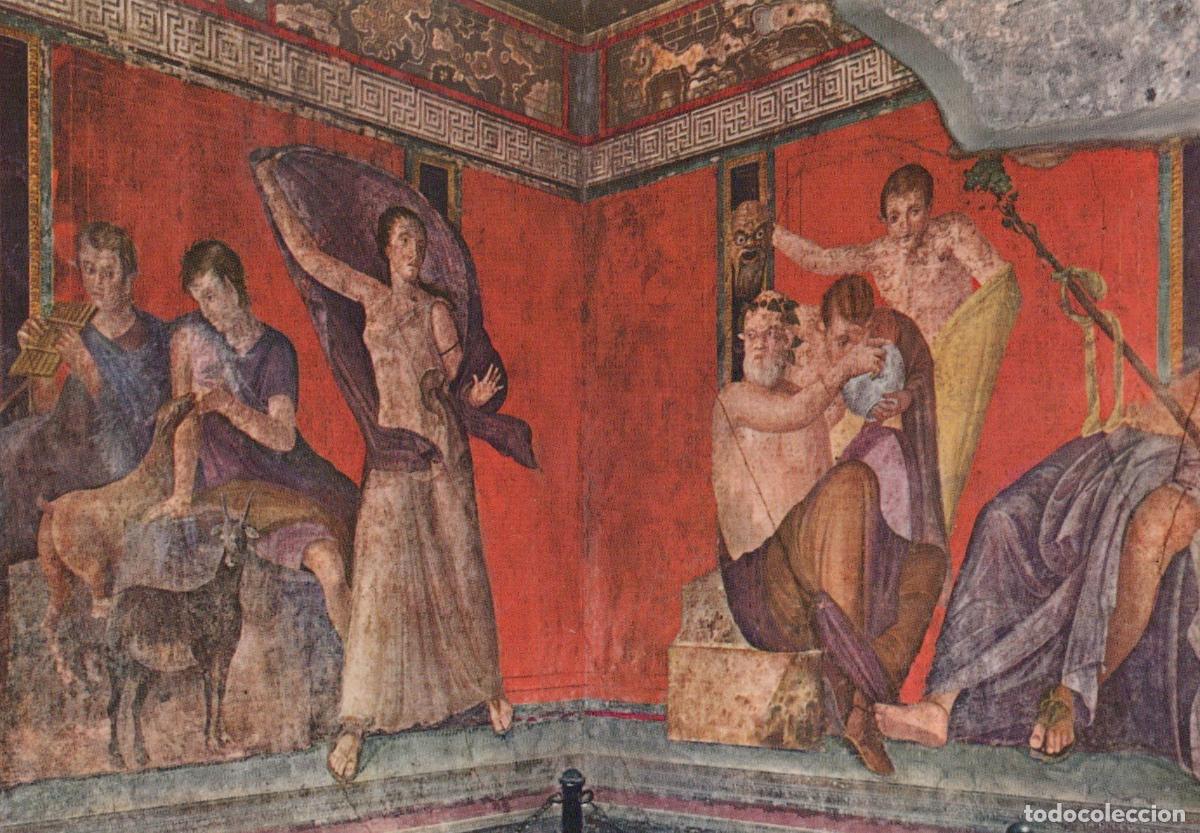 Postales: Italy Pompeii Villa Dei Misteri the Terrified Woman Silenus and Unposted *YAU745