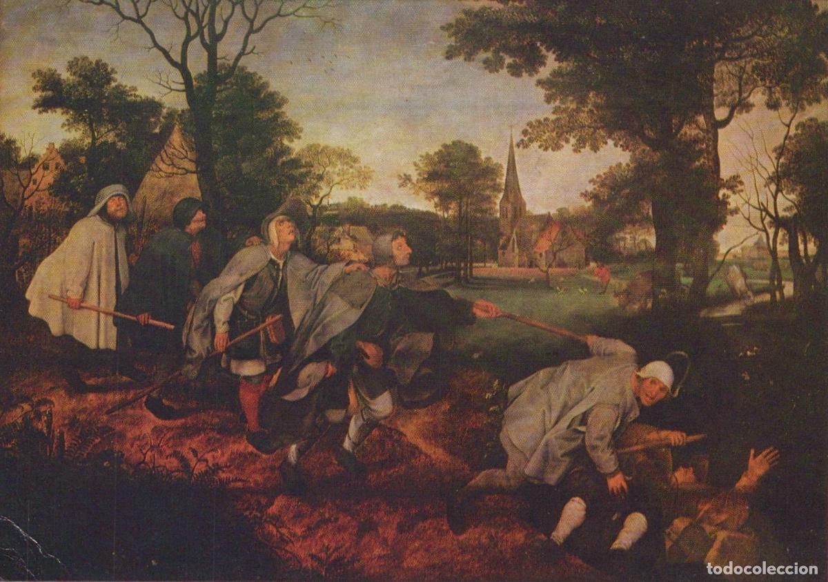 Postales: France Paris Pieter Bruegel the Elder the Blind Leading the Unposted *YAU770