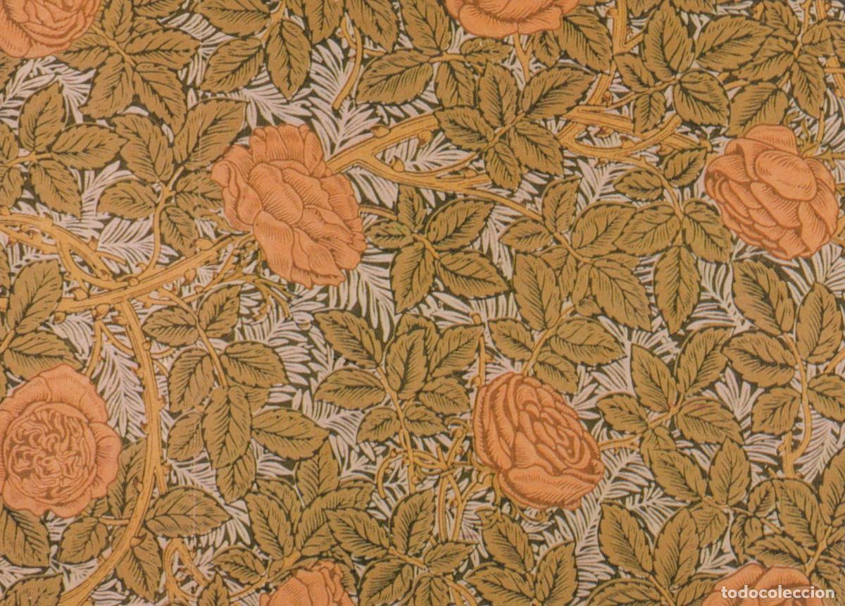 Postales: United Kingdom London William Morris Tapete 1875 Rose Pattern Unposted *YAU780