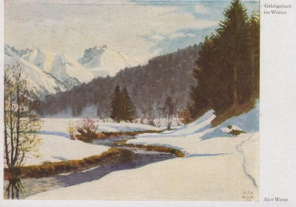 Postales: Germany Starnberg Gebirgsbach IM Winter Mountain Stream Snow Unposted *YAU805