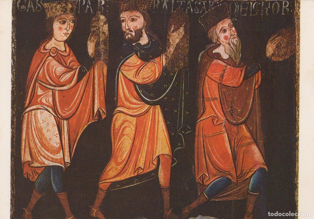 Postcards: Spain Barcelona The Three Kings Altar Frontal 13th Century Art Unposted *YAU693