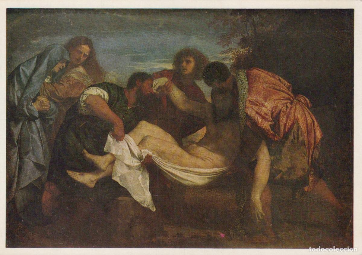 Cartoline: France Paris Titian the Entombment Louvre Museum Art Unposted *YAU810