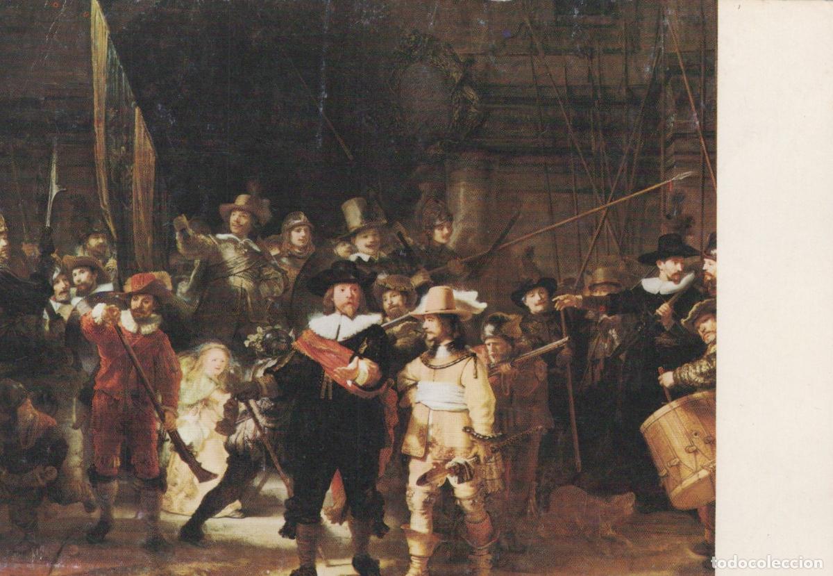 Cartoline: Netherlands Amsterdam Rijksmuseum Rembrandt the Nightwatch Unposted *YAU713