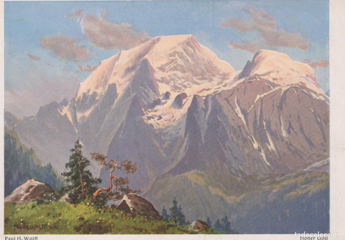 Postales: Germany Berchtesgaden Hoher Goll Mountain Landscape Art By Paul Unposted *YAU717