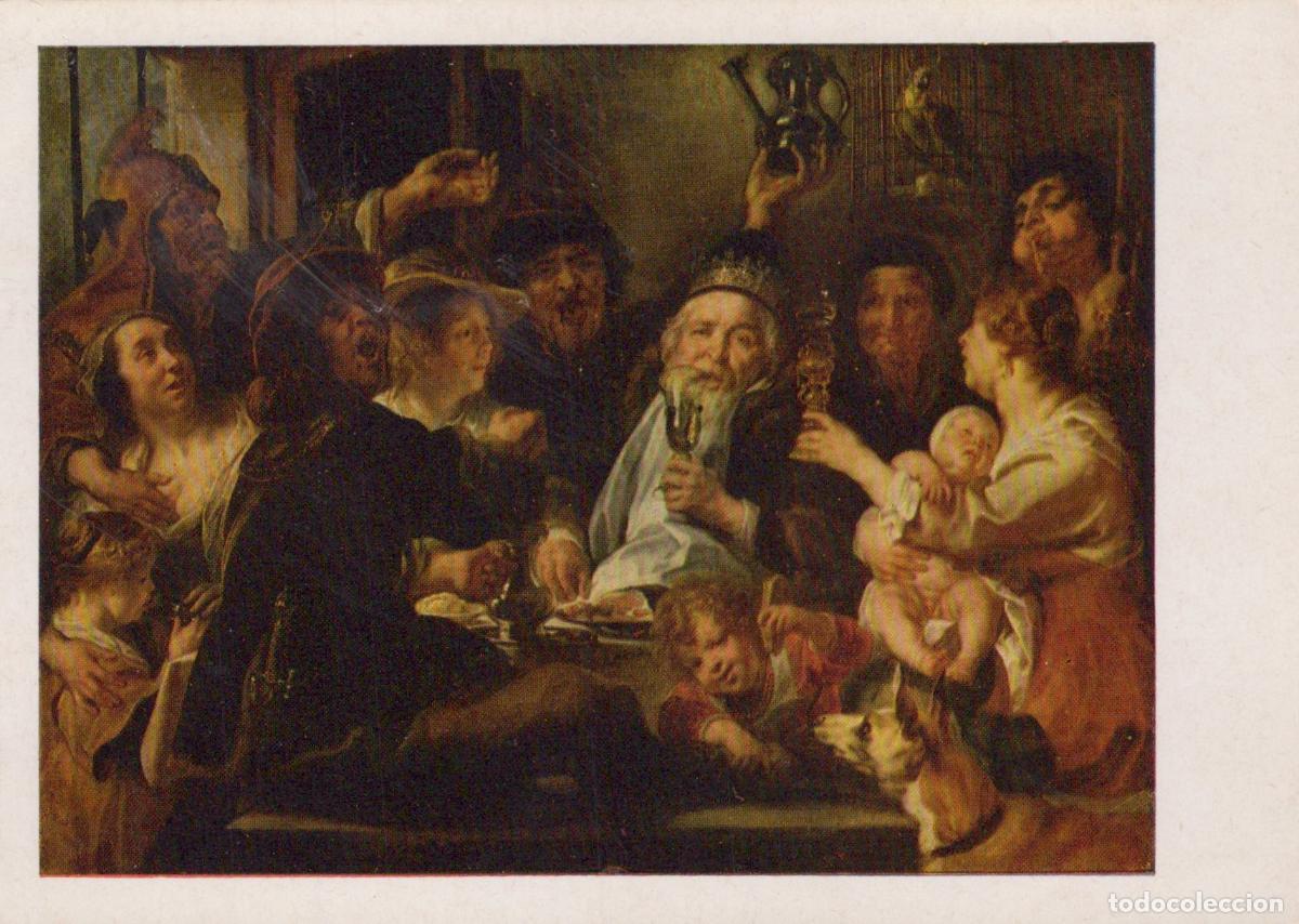 Postales: Russia St Petersburg Hermitage Museum Jacob Jordaens the Bean Unposted *YAU752