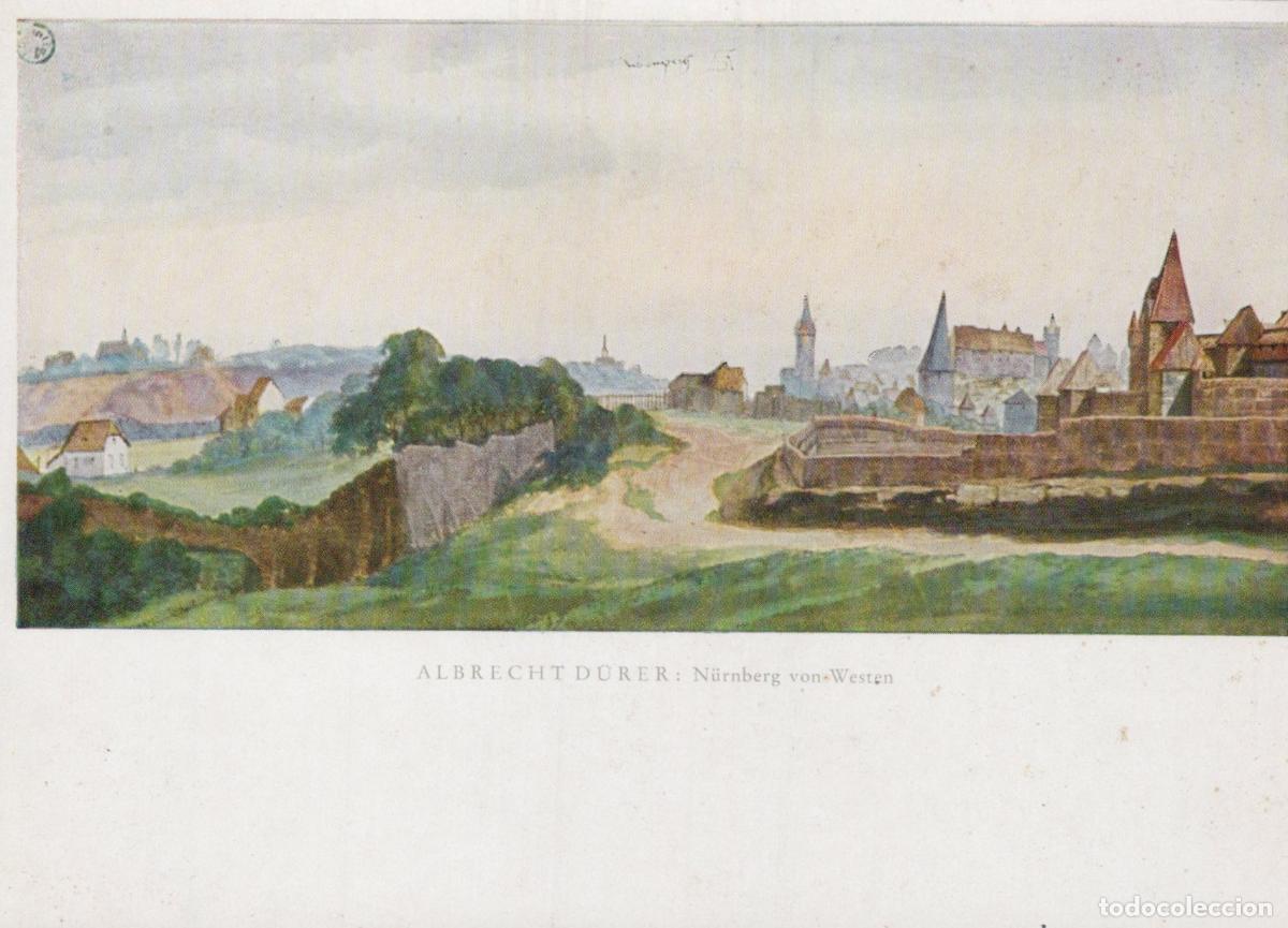 Postcards: Germany Nuremberg From West Albrecht D&uuml;rer Painting Cityscape Unposted *YAU870