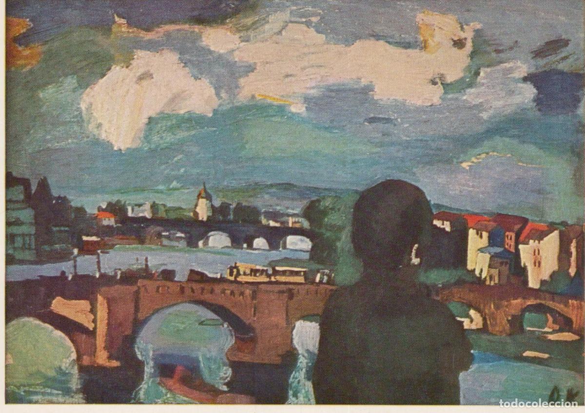 Postcards: Germany Dresden Oskar Kokoschka Elbe Bridges 1923 Museum Unposted *YAU787