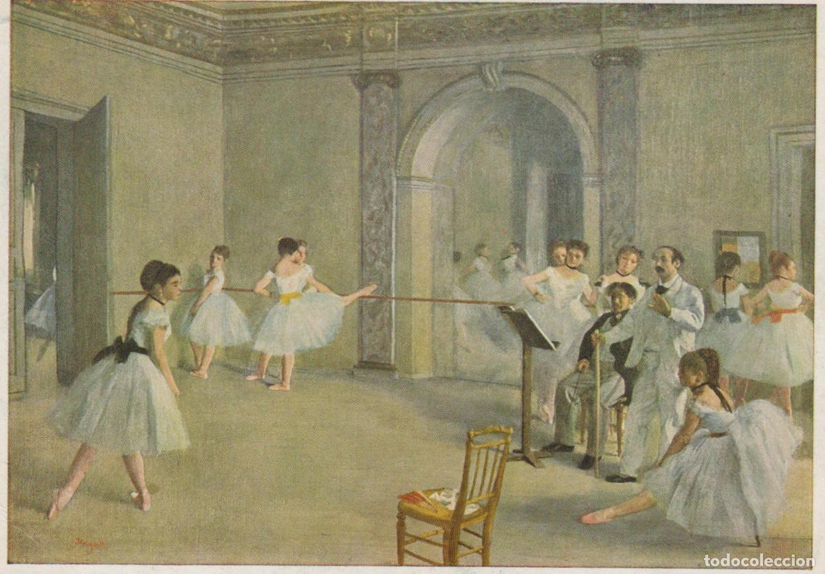 Postkarten: France Paris Edgar Degas Ballet Class in the Opera Unposted *YAU930
