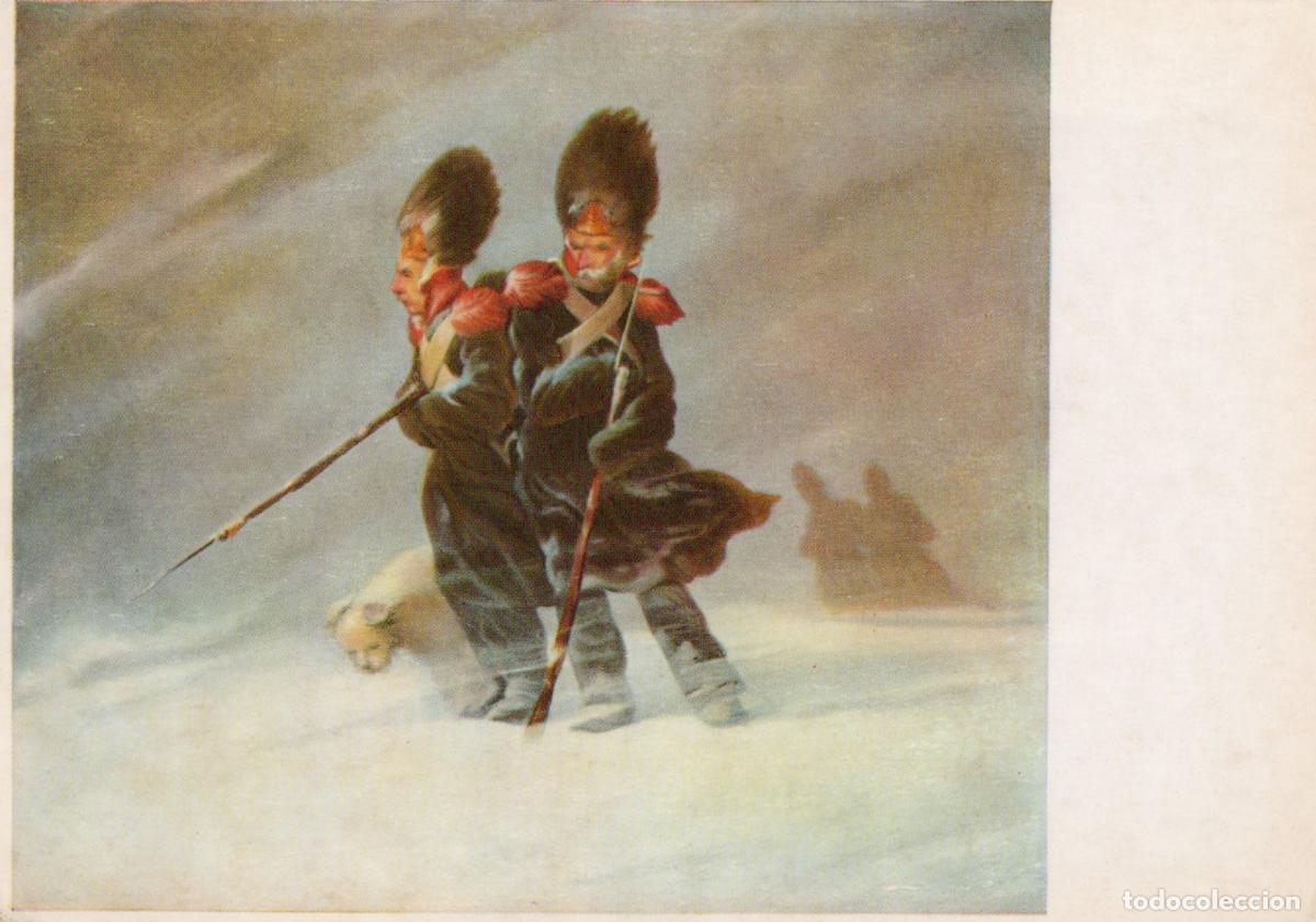 Cartes Postales: Germany Dresden Grenadiers in Snow Ferdinand Rayski Painting Unposted *YAU956