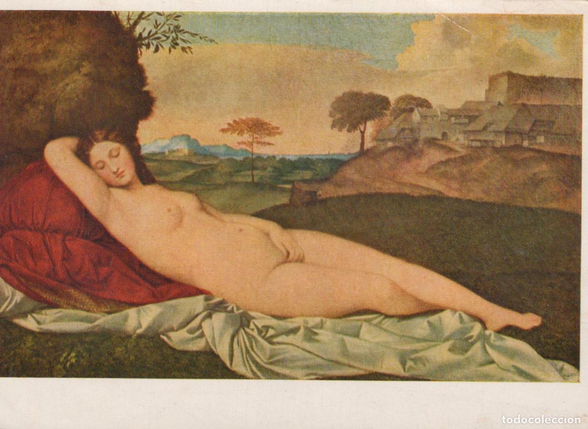 Postkarten: Germany Dresden Giorgione Sleeping Venus Old Master Painting Unposted *YAU837