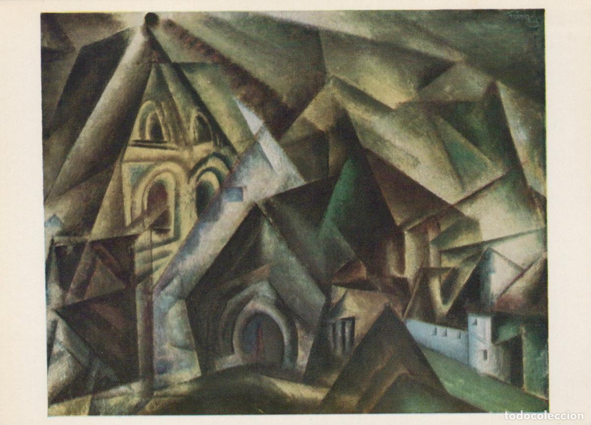 Postales: Germany Berlin Lyonel Feininger Eichelborn 1920 Cubist Painting Unposted *YAU976