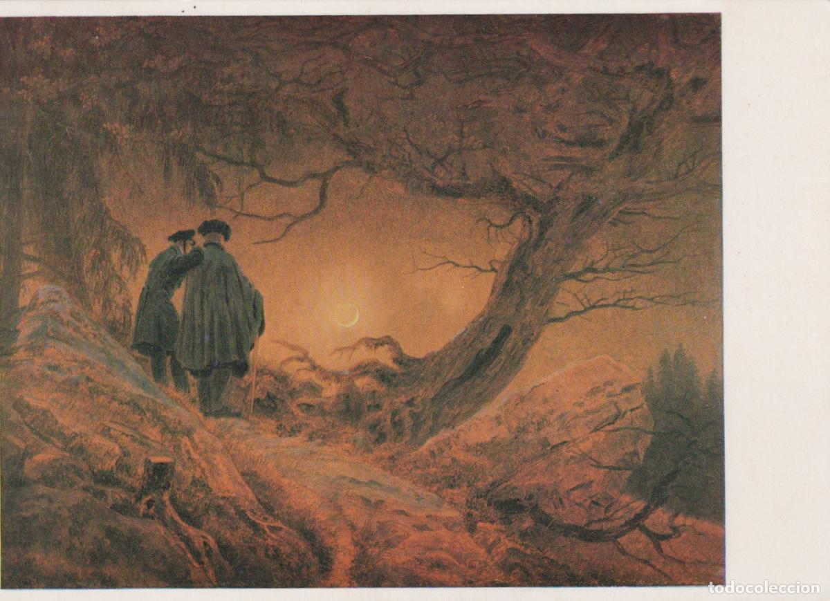 Postales: Germany Dresden Caspar David Friedrich Two Men Contemplating Unposted *YAU907