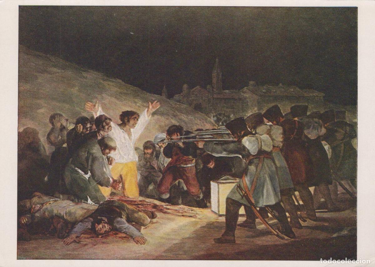 Postales: Spain Madrid Francisco Goya the Third of May 1808 Painting Unposted *YAU922