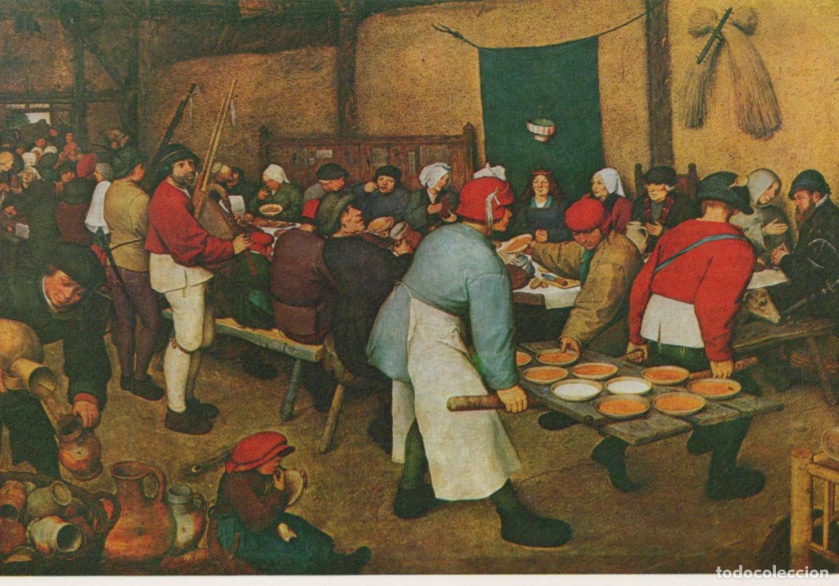 Postales: Netherlands Pieter Brueghel the Elder the Peasant Wedding Unposted *YAU973