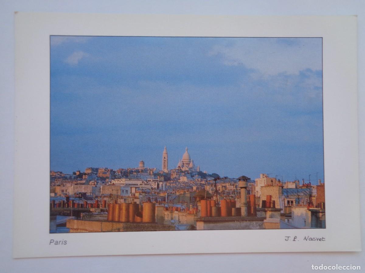 Postkarten: POSTAL DE PARIS ( FRANCIA ): MONTMARTRE Y LA BASILICA DEL SACRE-COEUR