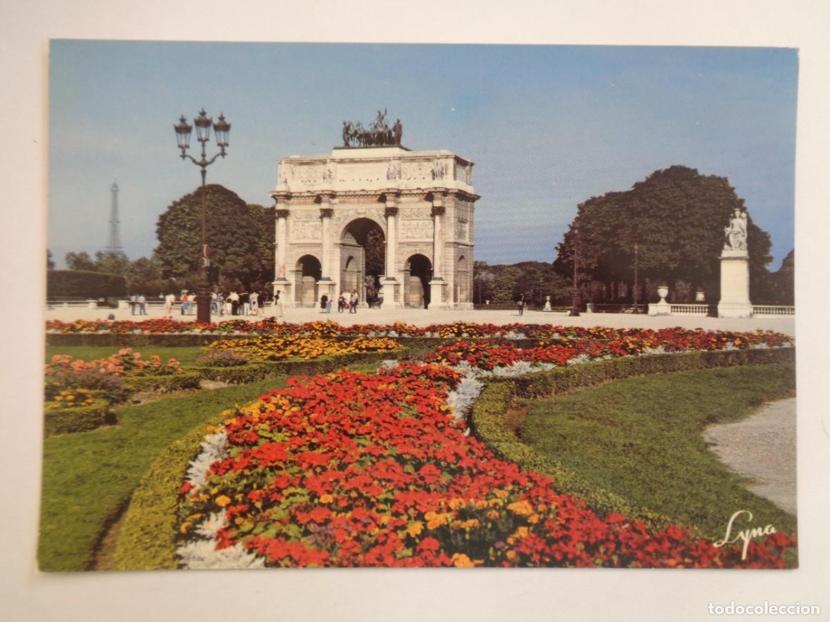 Postkarten: POSTAL DE PARIS ( FRANCIA ): ARCO DEL TRIUNFO Y JARDINES DE LAS TULLERIAS