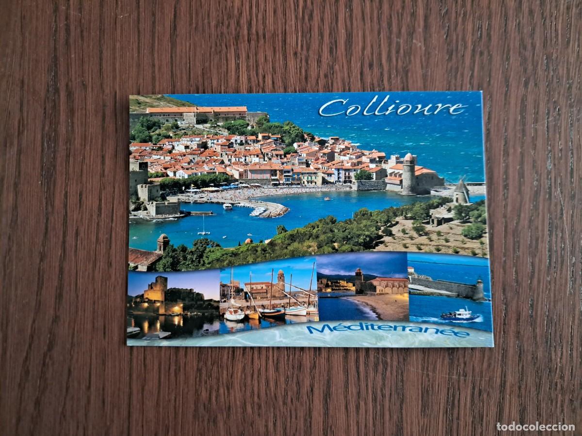 Postales: postal de Francia, diferentes vistas de Collioure, Pirineos orientales.