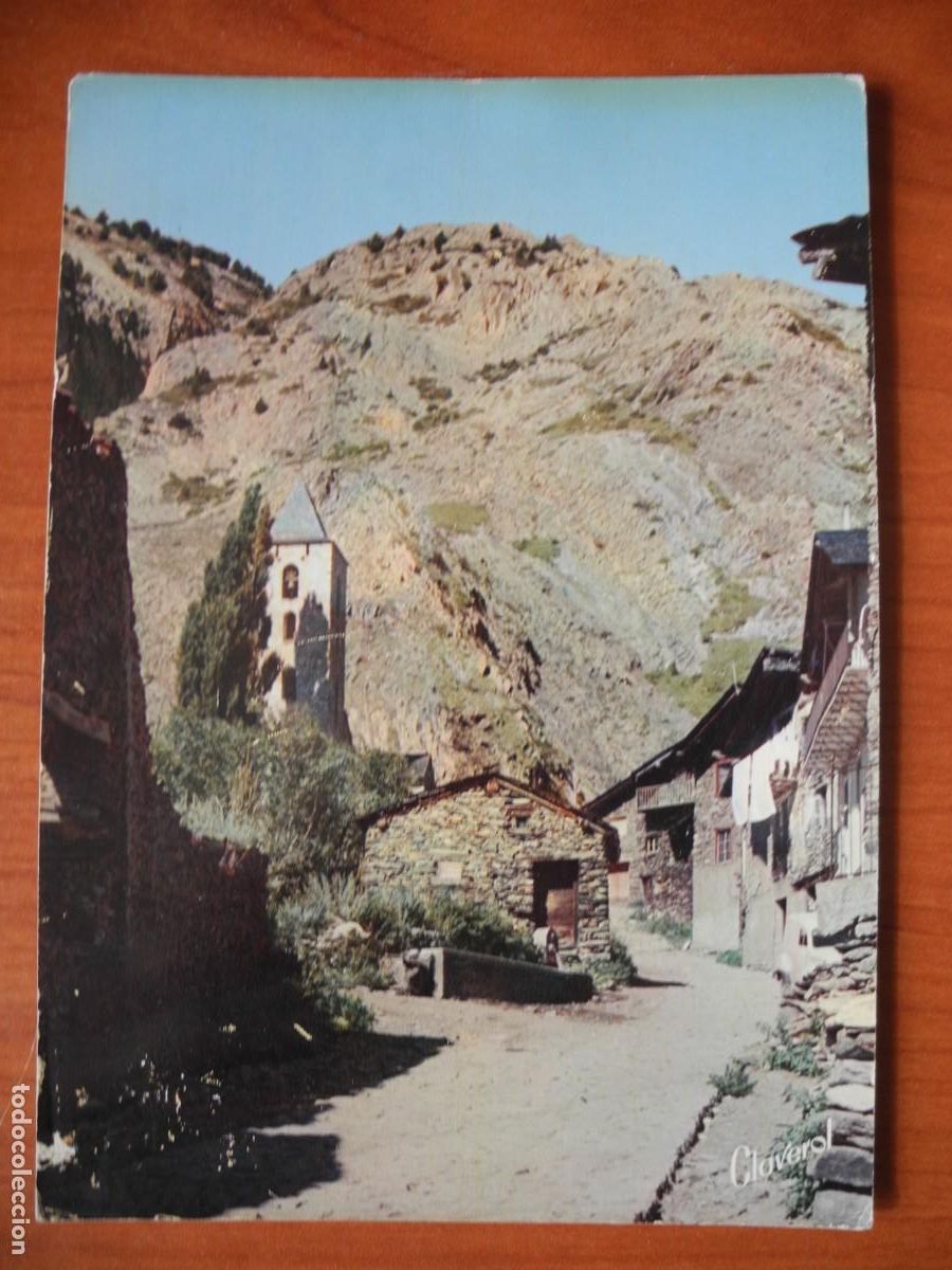 Postales: Valls d'Andorra Canillo. Carrer t&iacute;pic. Ed. Claverol n. 1026