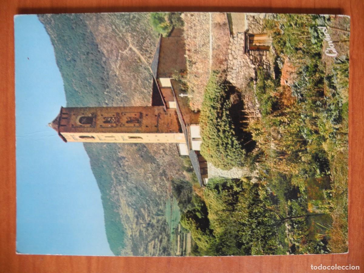 Postales: Valls d'Andorra Encamp. Esglesia rom&agrave;nica. Ed. Claverol n. 1169