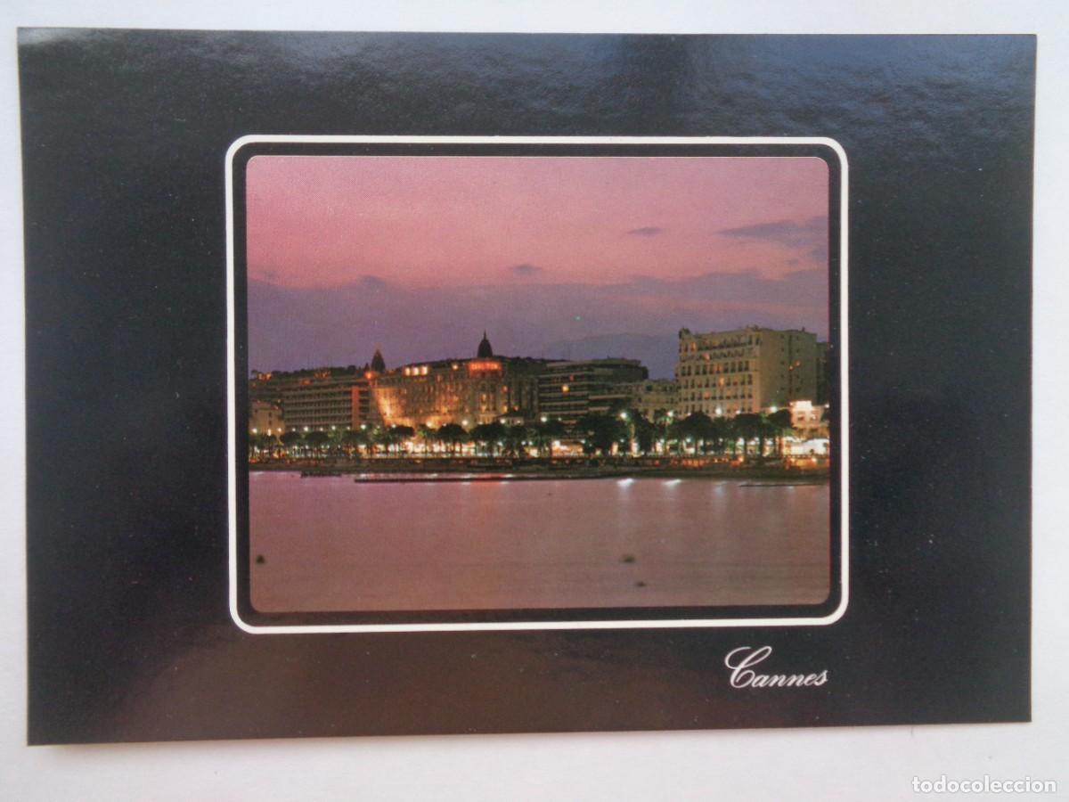 Cartes Postales: POSTAL DE CANNES ( FRANCIA ): VISTA NOCTURNA DE LA CROISETTE