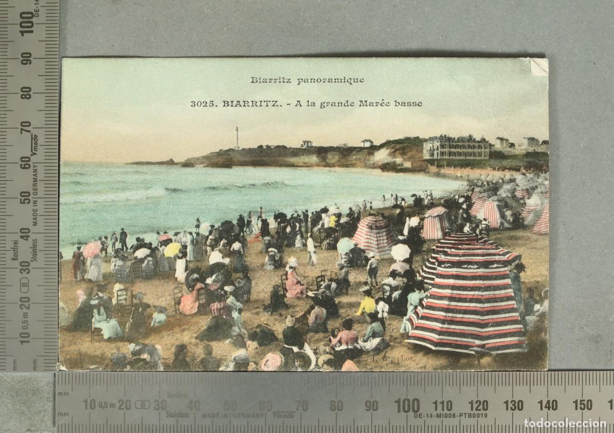 Cartes Postales: POSTAL. Biarritz panoramique - A la grande Mar&eacute;e basse