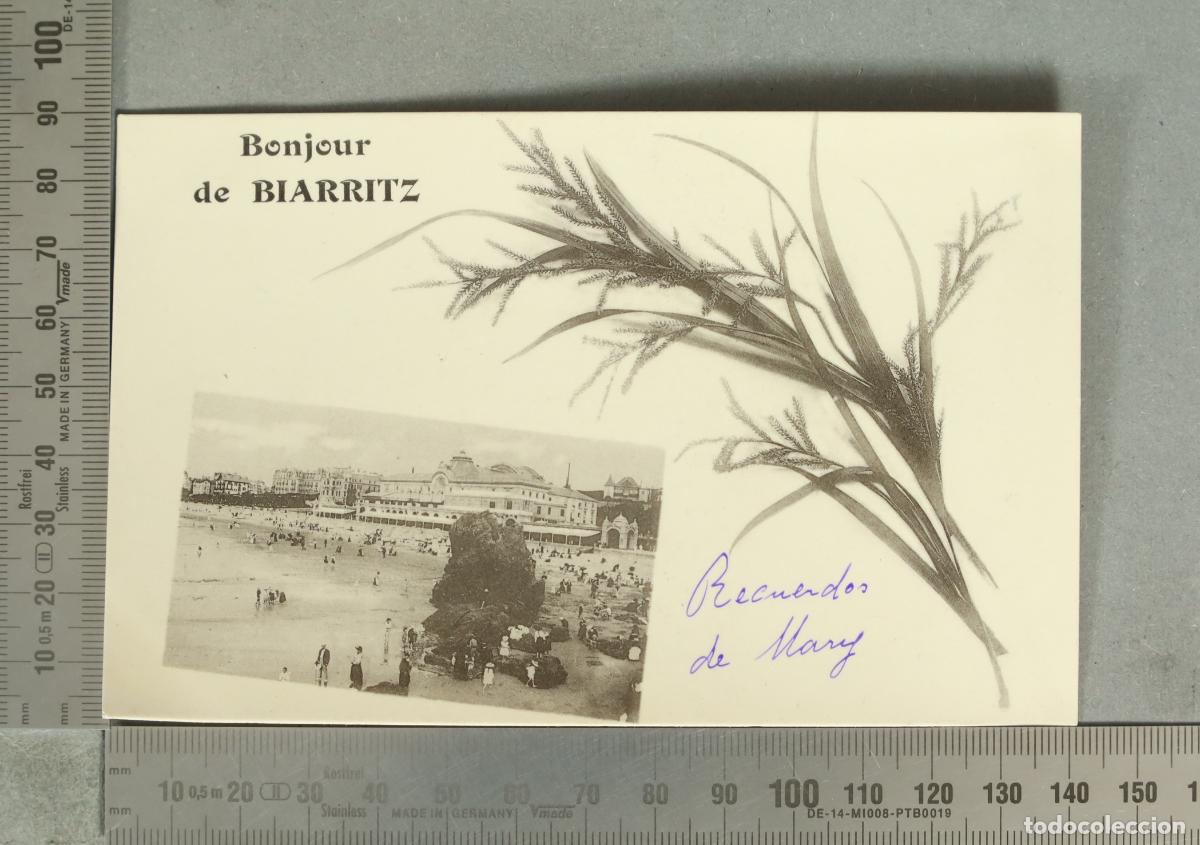 Cartes Postales: POSTAL. Bonjour de Biarritz - Recuerdos de Mary