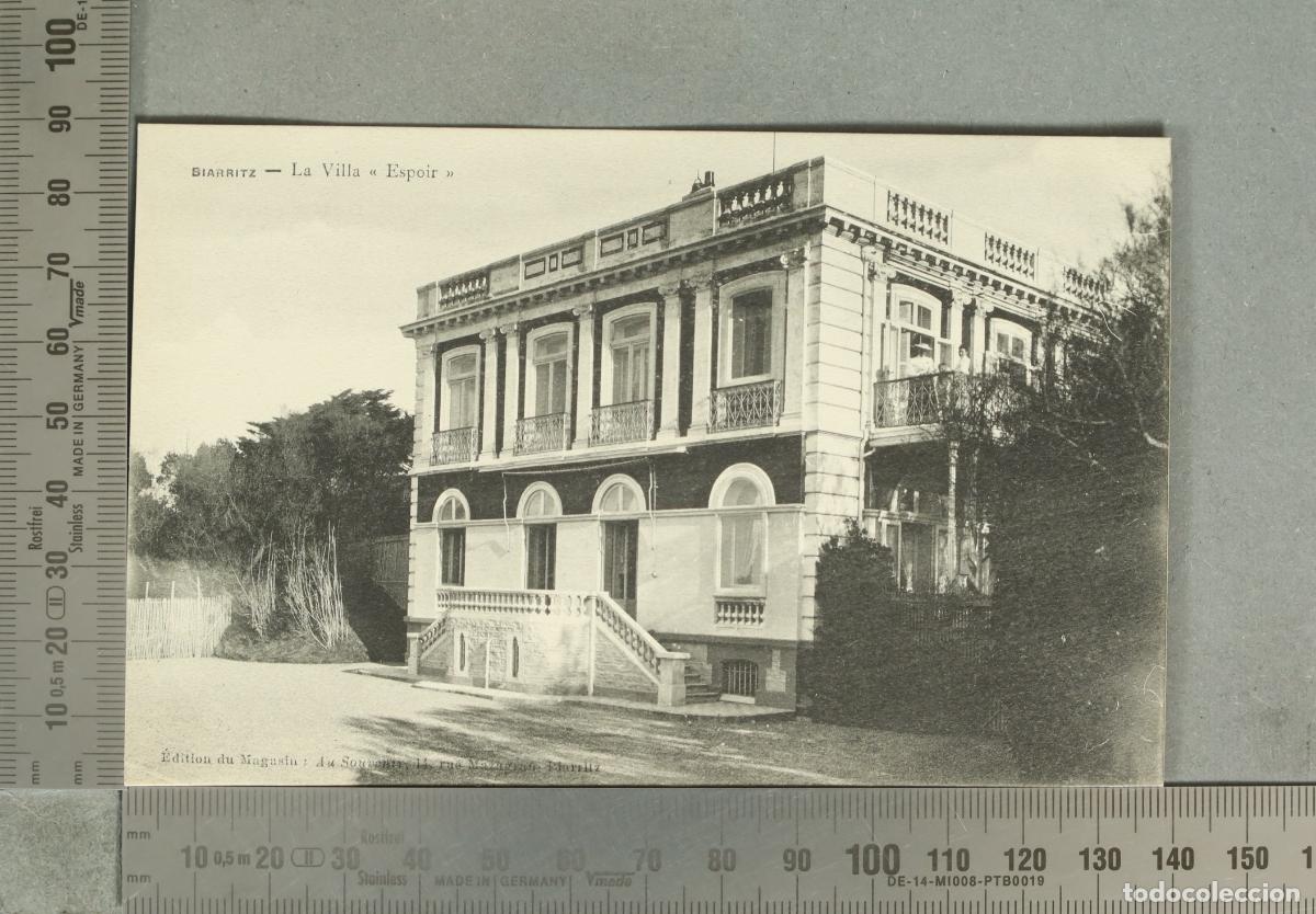 Cartes Postales: POSTAL. Biarritz - La Villa Espoir - &Eacute;dition du Magasin : Au Souvenir, 11, rue Mazagran