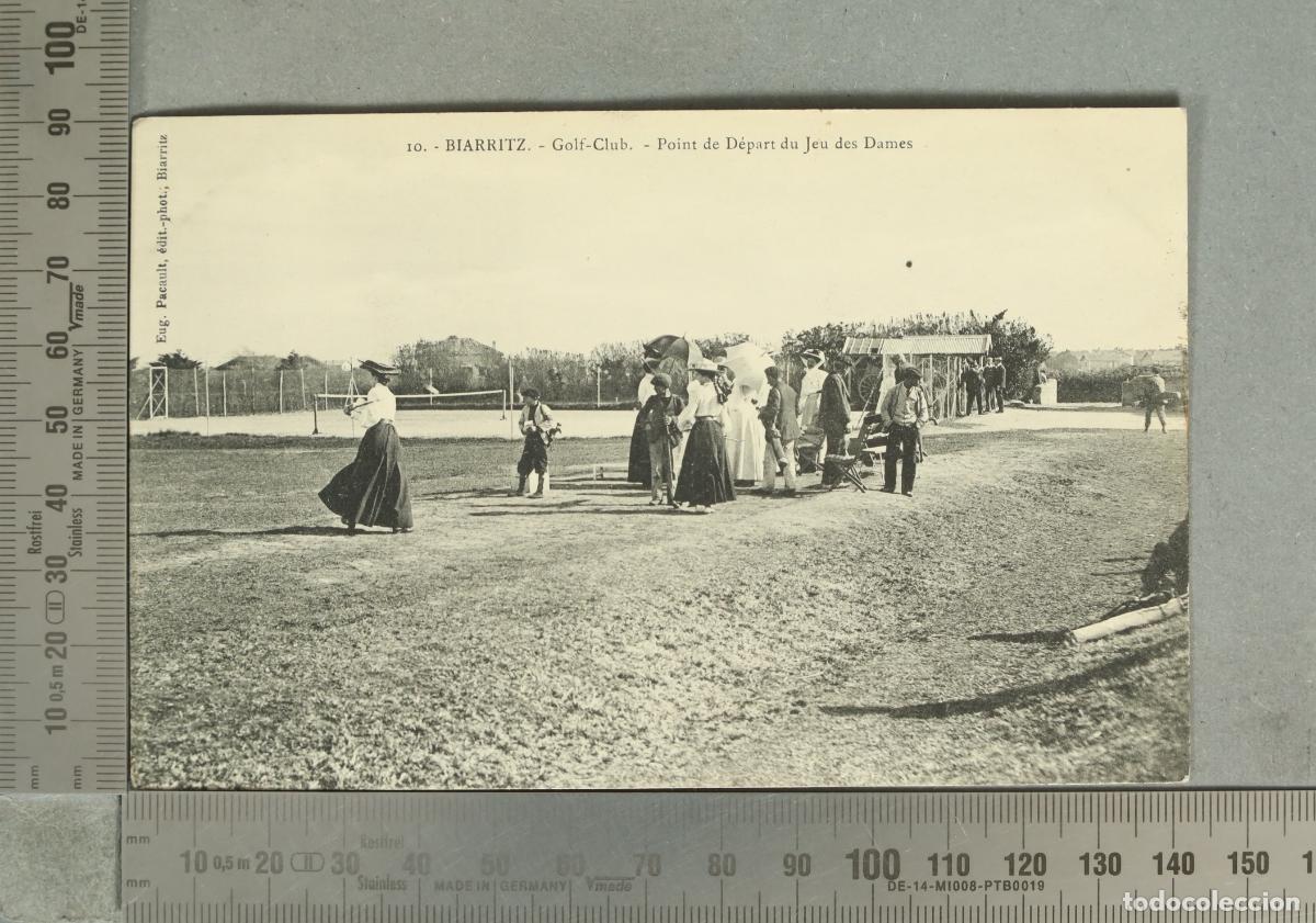 Postkarten: POSTAL. Biarritz - Golf-Club - Point de D&eacute;part du Jeu des Dames - Eug. Pacault