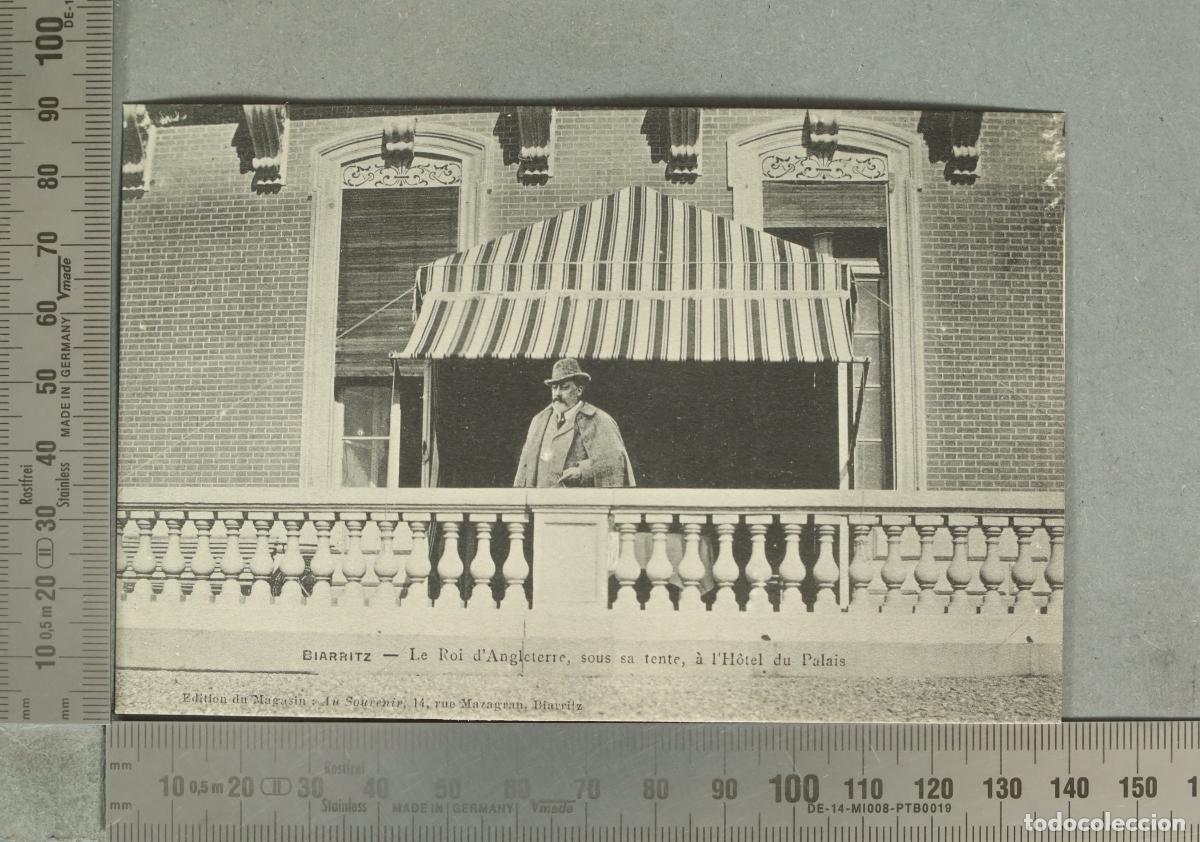 Postkarten: POSTAL. Biarritz - Le Roi d'Angleterre, sous sa tente, &agrave; l'H&ocirc;tel du Palais