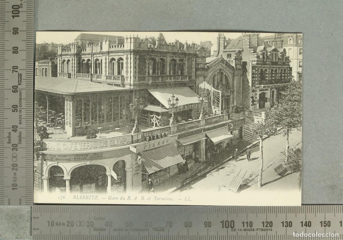 Postkarten: POSTAL. Biarritz - Gare du B.A.B. et Terminus - LL.