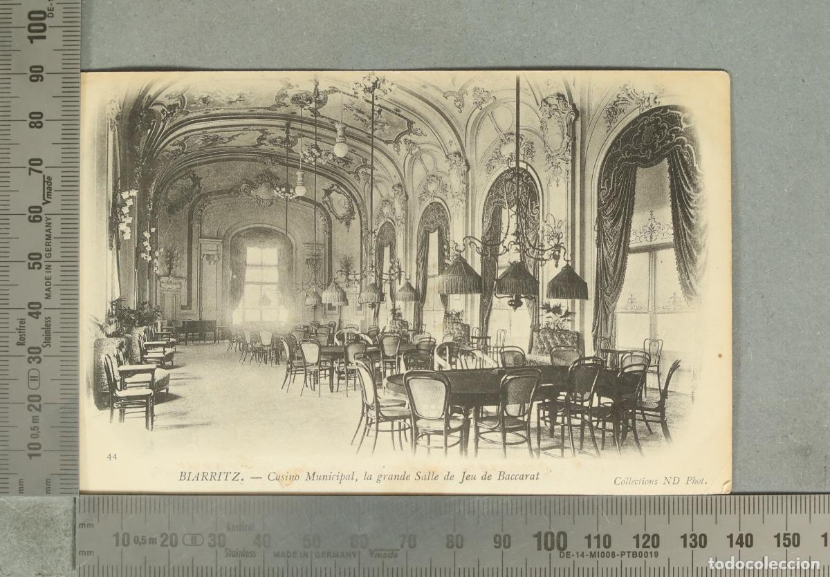 Postkarten: POSTAL. Biarritz - Casino Municipal, la grande Salle de Jeu de Baccarat
