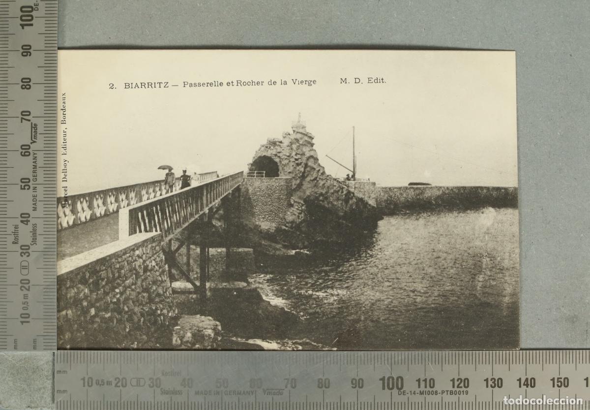 Postkarten: POSTAL. Biarritz - Passerelle et Rocher de la Vierge