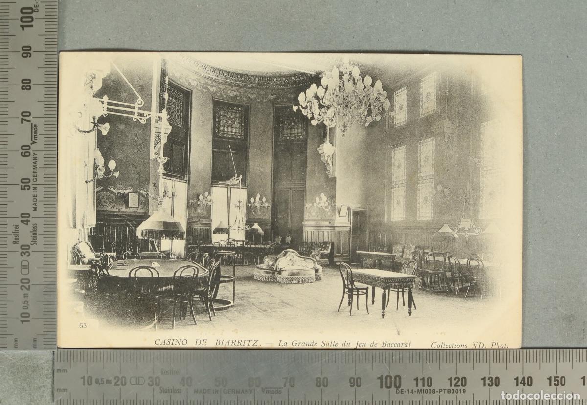 Postales: POSTAL. Casino de Biarritz - La Grande Salle du Jeu de Baccarat - Collections ND. Phot.