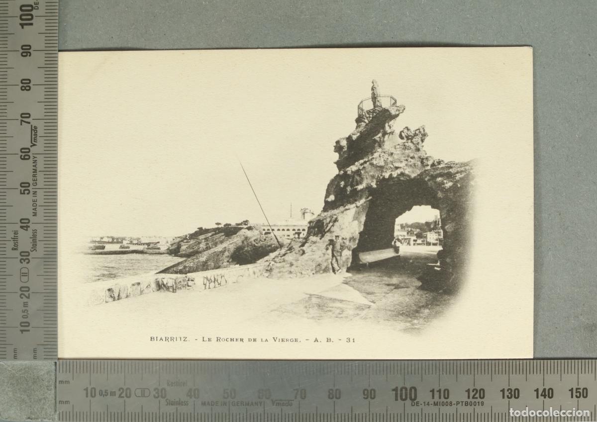 Postales: POSTAL. Biarritz - Le Rocher de la Vierge - A. B. 31