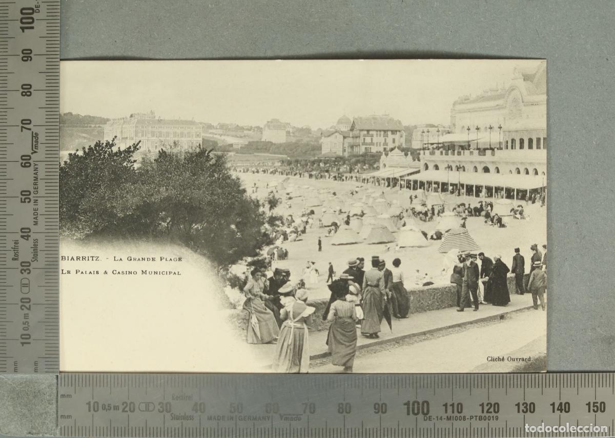 Postales: POSTAL. Biarritz - La Grande Plage - Le Palais & Casino Municipal - Clich&eacute; Ouvrard