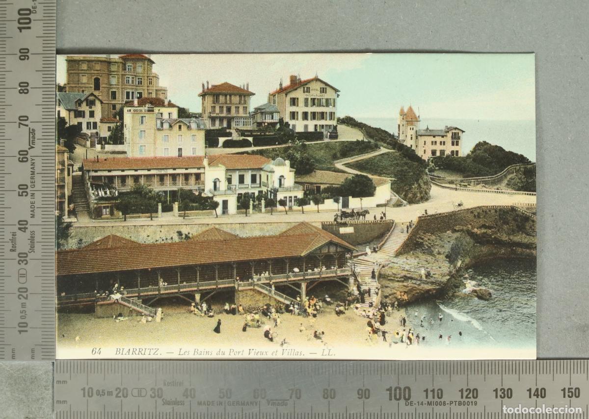 Postales: POSTAL. Biarritz - Les Bains du Port Vieux et Villas - LL